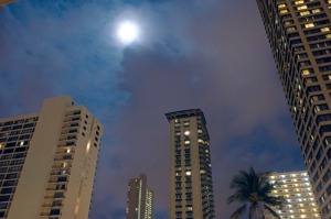 Honolulu has some high-density urban environments with high-rise hotels and condominiums. 