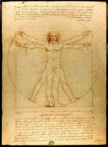 Vitruvian Man by Leonardo de Vinci was named after & inspired by VitruviusThis work is in the public domain in the United States, and those countries with a copyright term of life of the author plus 100 years or less.