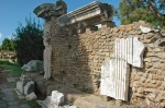 Ruins at Ostia Antica, Italy.